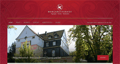 Desktop Screenshot of margarethenhof-siebengebirge.de